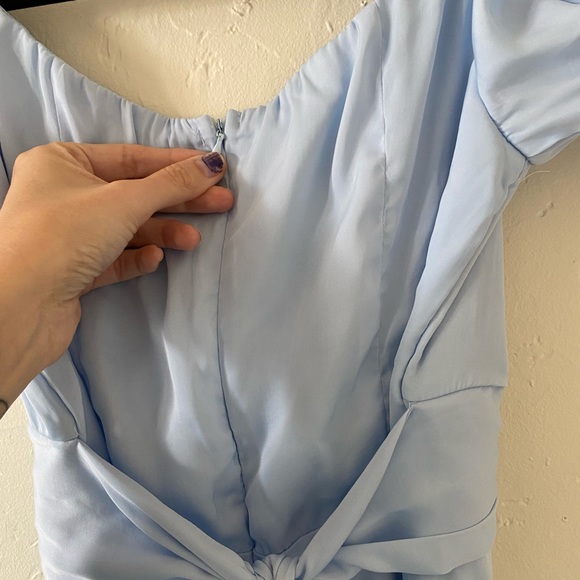 Saints + secrets baby blue DINAH MIDI DRESS - Picture 6 of 9